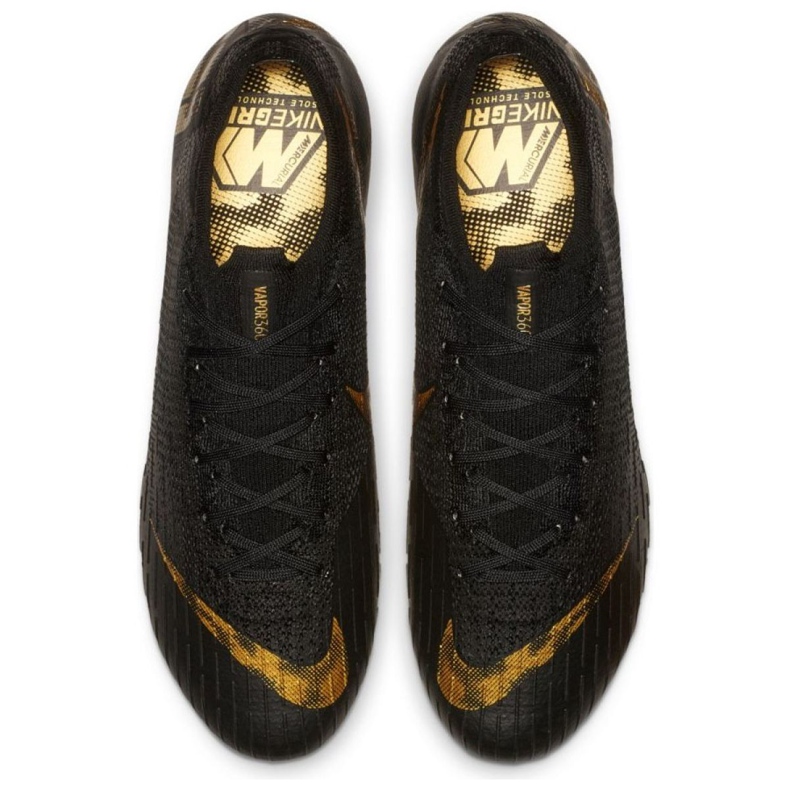 Nike Mercurial Vapor 12 Elite Fg M AH7380-077 fotbollsskor svart svart 2