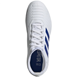 Adidas Predator 19.3 Fg Jr CM8535 fotbollsskor mångfärgad vit 2