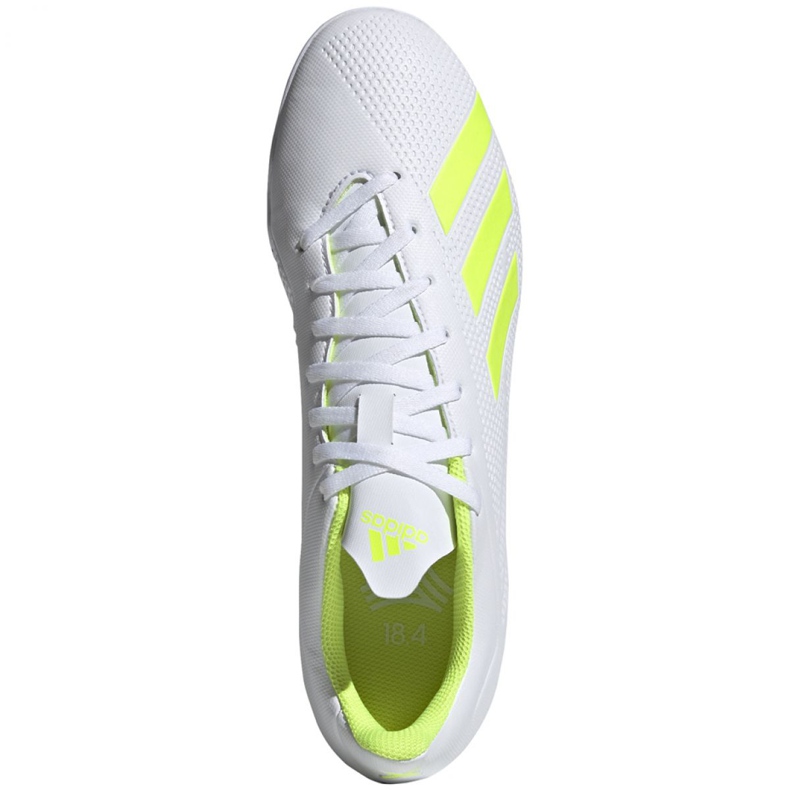 Adidas X 18.4 Tf M BB9414 fotbollsskor vit vit 1