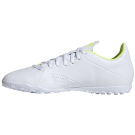 Adidas X 18.4 Tf M BB9414 fotbollsskor vit vit 2