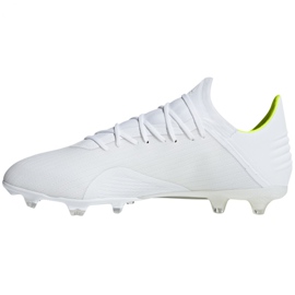 Adidas X 18.2 Fg M BB9364 fotbollsskor vit vit 2