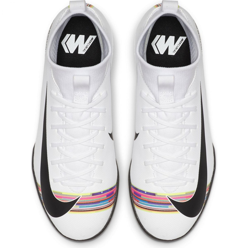 Inomhusskor Nike Mercurial Superfly X 6 Academy Ic Jr AJ3110-109 mångfärgad vit 2