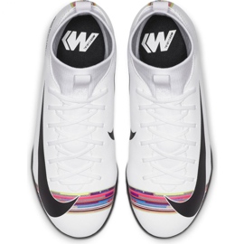Nike Mercurial Superfly X 6 Academy Tf Jr AJ3112-109 fotbollsskor mångfärgad vit 2
