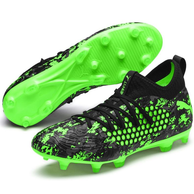 Fotbollsskor Puma Future 19.3 Netfit Fg Ag M 105539 04 mångfärgad svart 1