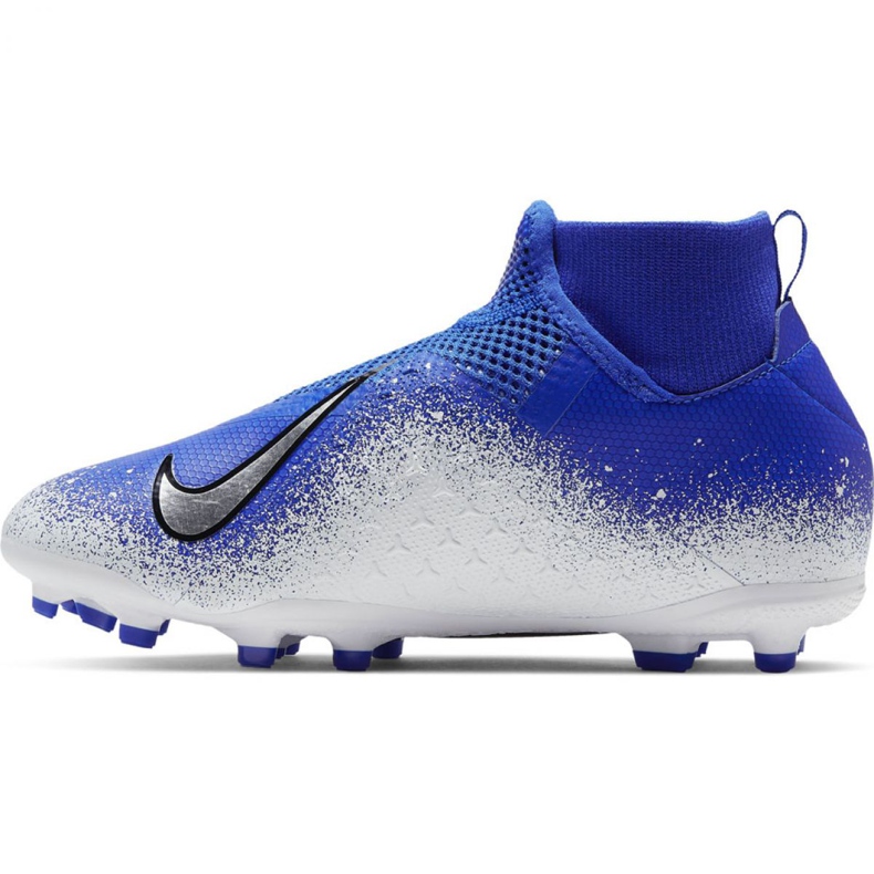 Nike Phantom Vsn Academy Df FG / MG Jr AO3287-410 fotbollsskor mångfärgad blå 1