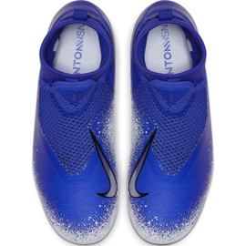 Nike Phantom Vsn Academy Df FG / MG Jr AO3287-410 fotbollsskor mångfärgad blå 2
