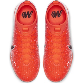 Nike Mercurial Superfly X 6 Academy Tf Jr AH7344-801 fotbollsskor mångfärgad orange 1