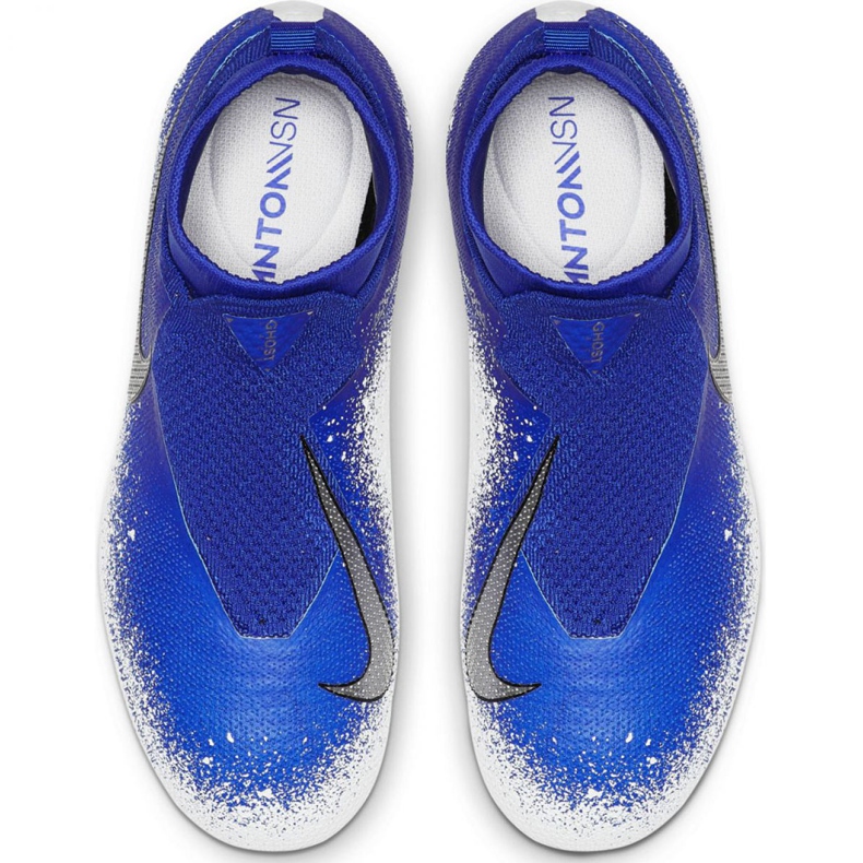 Nike Phantom Vsn Elite Df Mg Jr AO3289-410 fotbollsskor mångfärgad blå 2