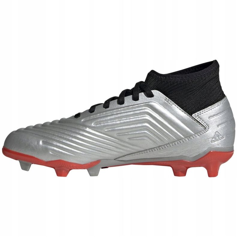 Adidas Predator 19.3 Fg Jr G25795 fotbollsskor mångfärgad silver- 1