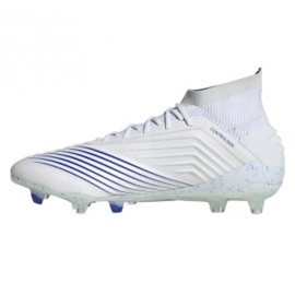 Adidas Predator 19.1 Fg M BC0550 fotbollsskor vit vit 1