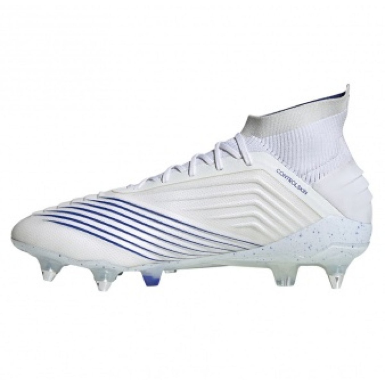 Adidas Predator 19.1 Sg M D98055 fotbollsskor vit vit 1