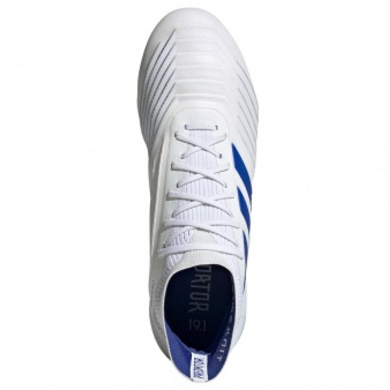 Adidas Predator 19.1 Sg M D98055 fotbollsskor vit vit 2