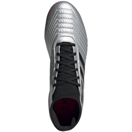 Adidas Predator 19.3 Fg M F35595 fotbollsskor röd silver- 2