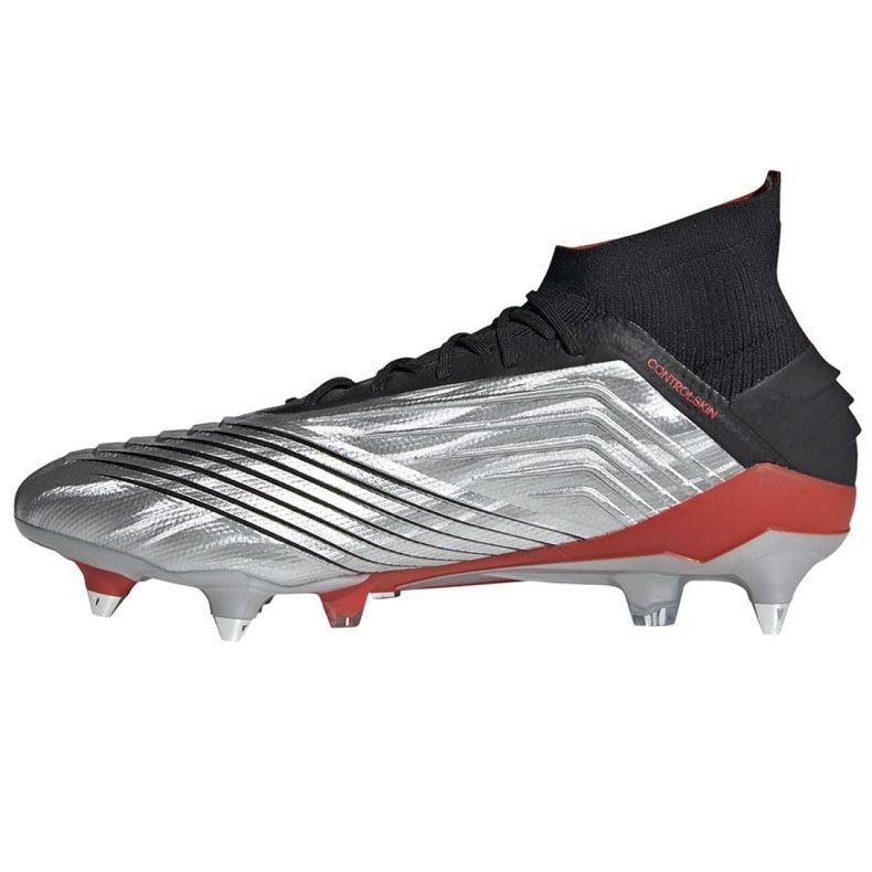 Adidas Predator 19.1 Sg M F99986 fotbollsskor mångfärgad silver- 1