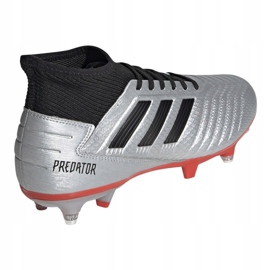 Adidas Predator 19.3 Sg M F99992 fotbollsskor silver- mångfärgad 3