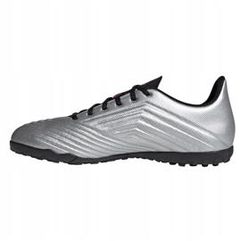 Adidas Predator 19.4 Tf M F35634 fotbollsskor mångfärgad silver- 1