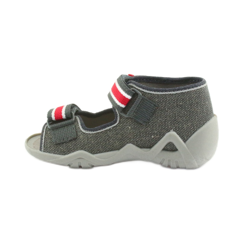 Tofflor för pojkar Napa Befado 250P089 grå röd 2