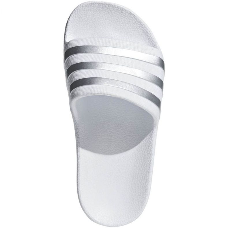 Adidas Adilette Aqua K Jr F35555 tofflor vit 2