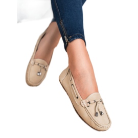 SHELOVET Beige loafers 2
