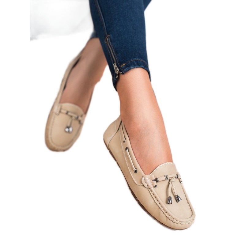 SHELOVET Beige loafers 2