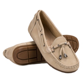 SHELOVET Beige loafers 1