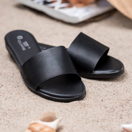 Clowse Klassiska svarta tofflor 1