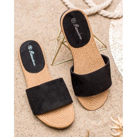 Primavera Mocka tofflor svart 2