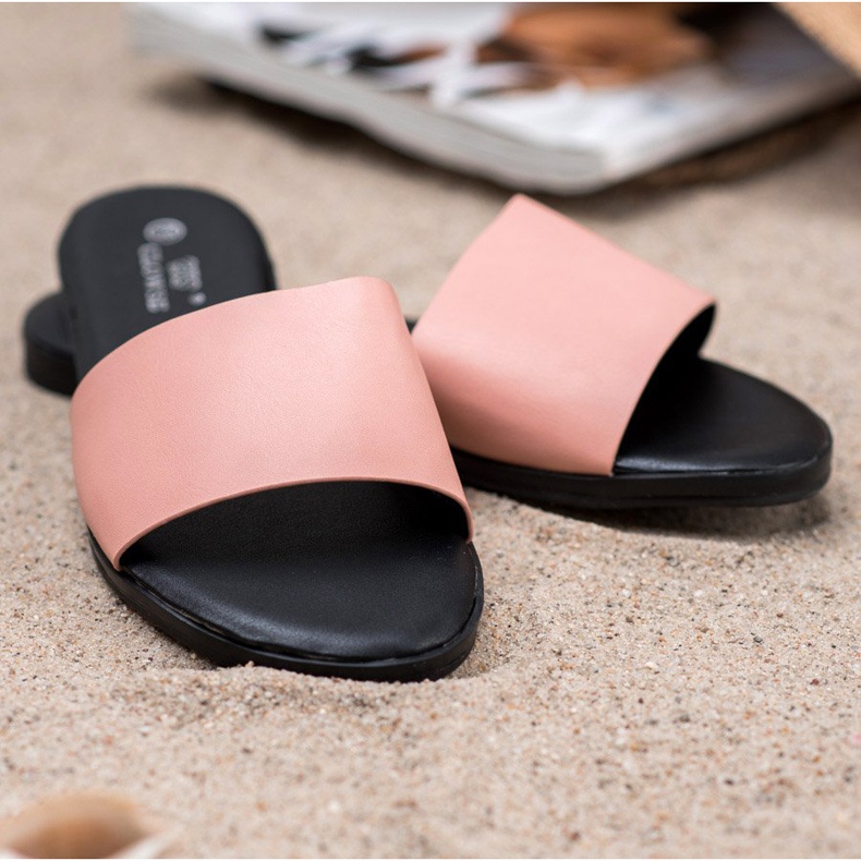 Clowse Klassiska pulver tofflor rosa 1