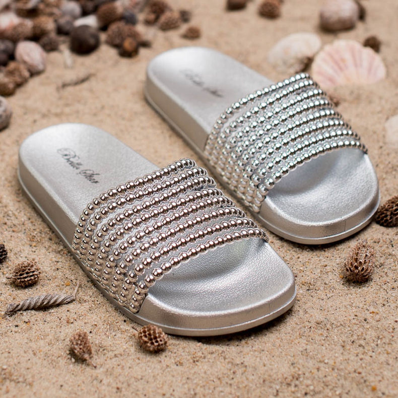 Bello Star Dam tofflor i gummi grå 1