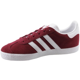 Adidas Gazelle Jr CQ2874 röda skor vit 1