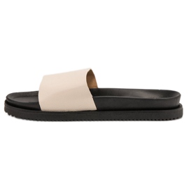 Clowse Beige tofflor för kvinnor 1