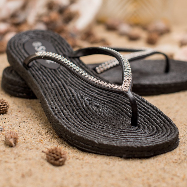 Seastar Flip-flops Med Cubic Zirconia svart 2