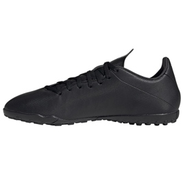 Adidas X 19.4 Tf M F35343 fotbollsskor svart svart 1