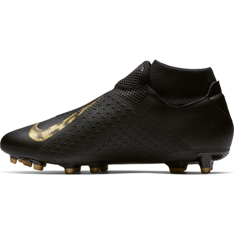 Nike Phantom Vsn Academy Df FG / MG M AO3258-077 fotbollsskor svart svart 2