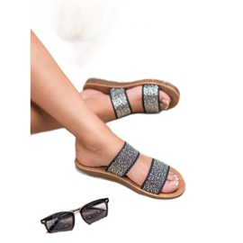 Seastar Tofflor Med Cubic Zirconia svart 2