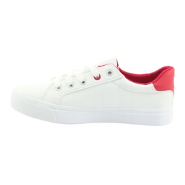 Vita sneakers BIG STAR 274311 röd 2
