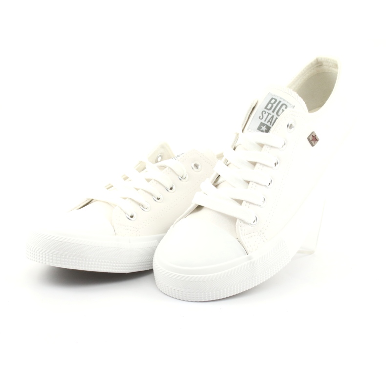 Big star 274869 sneakers med snörning vit 3