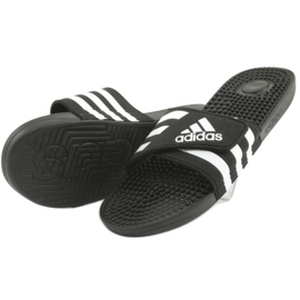 Adidas Adissage M F35580 kardborre flip-flops vit svart 3