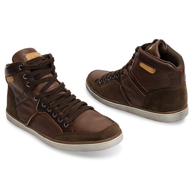 XF117 Camel High Sneakers brun 1