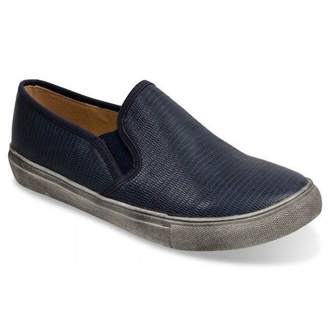 Slip On Sneakers Slip On 2207 Marinblå 1
