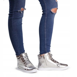 Sneakers Höga sneakers R17 Silver grå 2