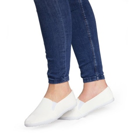 Lycra HB-1 White Slip-On Sneakers vit 1
