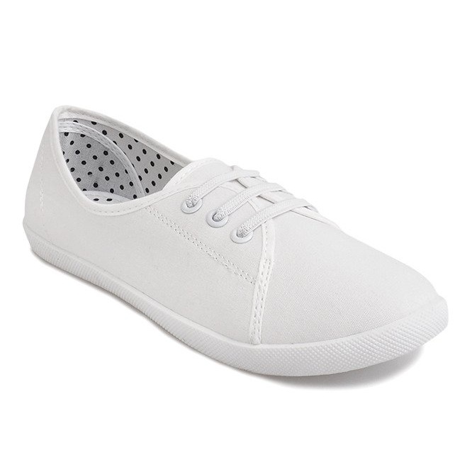 Tied Sneakers Slip On BE43 Vit 2