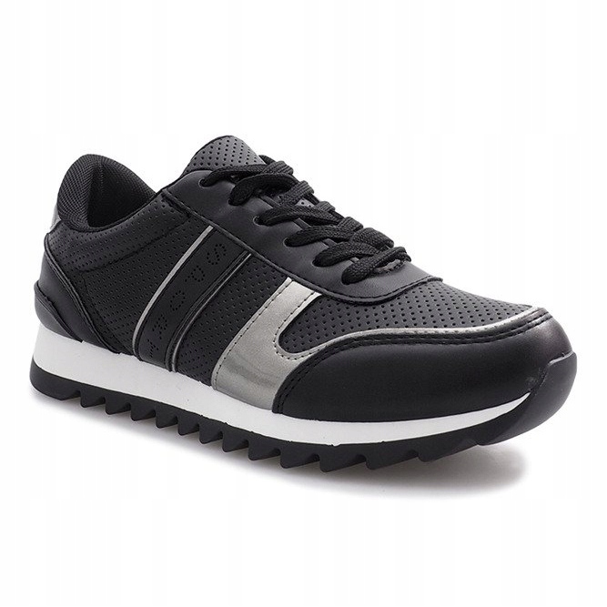 Svarta sportnattsneakers 1