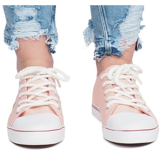 Lavso rosa openwork sneakers 1