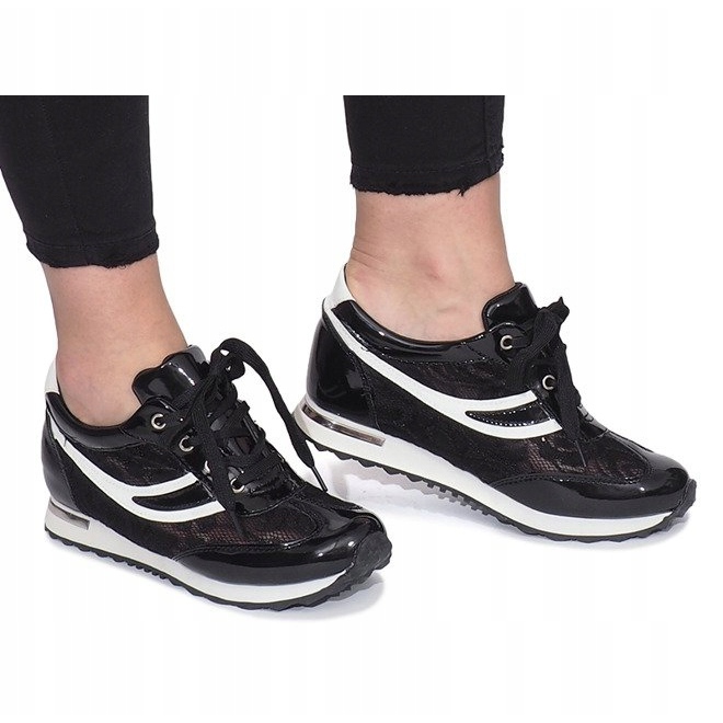 Svarta openwork Mont Blanc sneakers 1