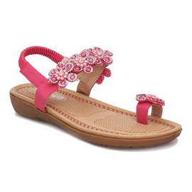 Pink Diamond Flower sandaler med blommor rosa 1