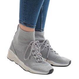 Grå sportskor 7S566 1