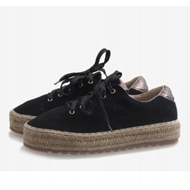 Svarta BB01P -snörda espadriller 1