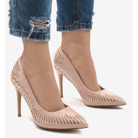 Rosa HYD-A16 klassiska mocka klackar 2